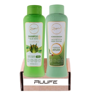 Aloe vera shampoo and conditioner argan aloe (2 pack) shampoo de Aloe Vera y Acondicionador anyeluz acondicionador anyeluz de argán y Shampoo de aloe vera anyeluz