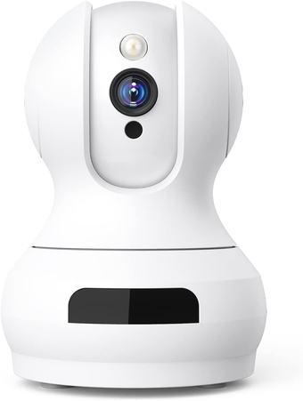 Pet Camera, Indoor Camera with Pan Tilt Zoom, WiFi Camera Indoor with Remote Viewing, Baby Monitor with Camera and Audio, Night Vision, Motion Detection, 2-Way Audio, SD Card/Cloud Storage
