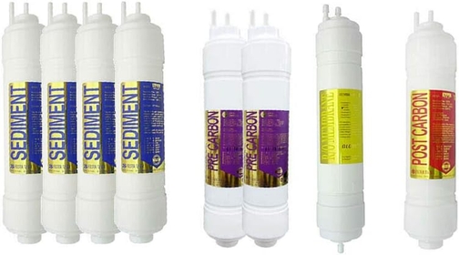 8EA Premium Replacement Water Filter 1 Year Set for SK Magic: WPU-6510C/WPU-6510F - 1 micron