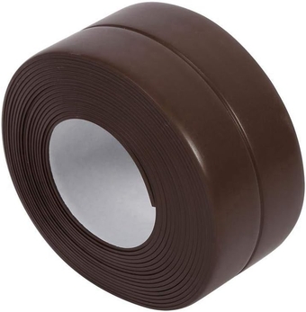 3 Colors 3.2M Long Self Adhesive Tub and Wall Sealing Strip Waterproof Sealing Strip for Sink Basin Edge Self Adhesive Edge Protection(22mm*3.2M -Brown)