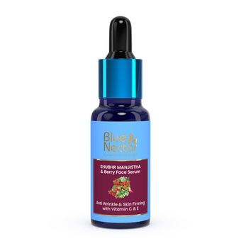 Manjistha Vitamin C Face Serum for Anti Wrinkle & Skin Firming | Advanced Anti Aging Formula with Power of Vit C & E | Face Serum for Glowing Skin (13 herbs, 1 Fl Oz)