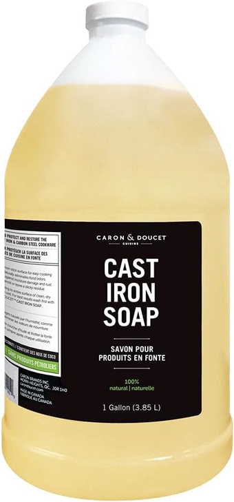 &  - Cast Iron Cleaning Soap | 100% Plant-Based Castile & Coconut Oil Soap | Best for Cleaning, Restoring, Removing Rust and Care Before Seasoning.