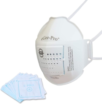 eGeePro Reusable PROTECTIVE MASK c/w 50 Pcs of Disposable 3-Ply Nano-Fibre Filter Refills DUSTPROOF Mouth Cover, Safety MASK for Work and Home (BASIC)