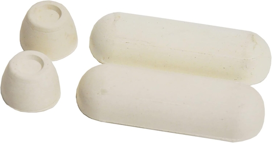 10062 Universal Bumper, for Use with Toilet Seats, Rubber, 1 Pack, White