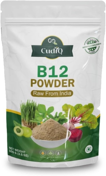 B12 Powder | Vitamin b12 Supplements | Organic B12 Herbal Powder Supplement, Helps with red Blood Cell Formation and Anemia Prevention, May Prevent Major Birth Defects 100gm