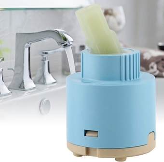 35mm Ceramic Cartridge Water Mixer Tap Inner Control Faucet Valve ABS Blue PracticalBathroom Equipment,Cartridge (35mm Diameter)