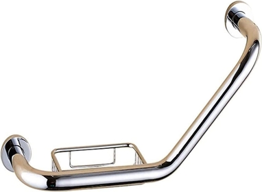 Grab Bars Safety Copper with Soap Net, Bathtubs Handrail and Showers Grab Rail Hand Banisters, Support Life Rail for Disabled, The Elderly, Pregnant Women (Color : Colorful Chrysanthemum)