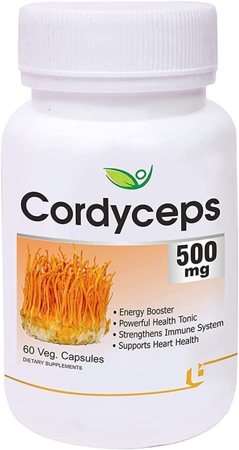 Biotrex Nutraceuticals Cordyceps 500mg - 60 Veg Capsule, Dietary Supplement to Strengthen Immune System, Nutritional Supplement, multivitamins, Vitamin for Men, Women Adults, Supplements