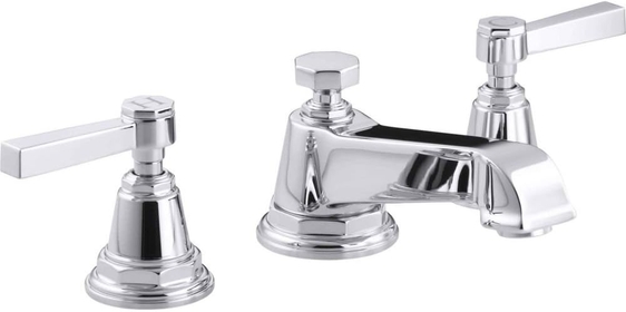 KOHLER 13132-4A-CP Pinstripe Pure Widespread LAV Faucet