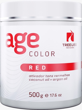 Tree Liss Matizador Red Age Color 500Gr Hair Mask Toner Tinting Activate Red Tones