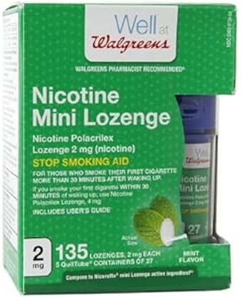 Nicotine 2MG Mint Mini-Lozenges, 135 ea