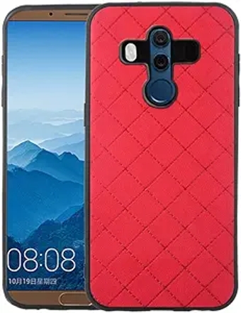 Compatible with Huawei Mate 10 Pro Case Rugged Thin Slim Cell Accessories Anti-Slip Fit Rubber TPU Mobile Phone Protection Full Body Cover for Hawaii Mate10Pro Mate10 10Pro Women Men Red