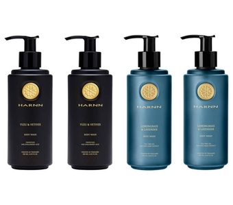HARNN Yuzu and Lemongrass Body Wash Set.