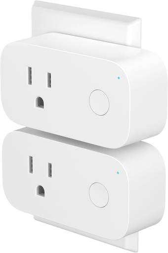 Smart Wi-Fi Plug Outlet, Remote Control, Timer Function, No Hub Required, 2.4G WiFi Only (2 Pack)