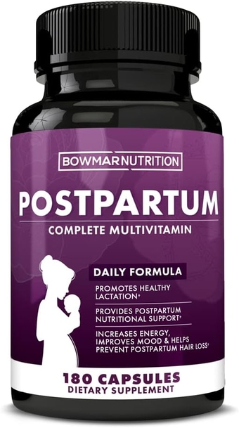 Postpartum ﻿Daily Multi Vitamin, ﻿Vitamin and Mineral Blend, Daily MultiVitamin, 30 Day Servings, Postnatal Vitamin