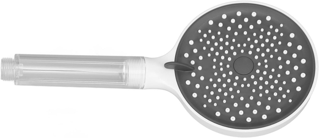 Handheld Shower Head, Purifying Filtration Shower Head ABS DamageResistant Flexible and Convenient for Replacement (White)