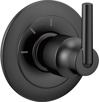 Delta Faucet Trinsic 3-Setting Shower Handle Diverter Trim Kit, Diverter Valve Trim Kit Black, 3 Way Shower Diverter, Delta Diverter Trim, Matte Black T11859-BL (Valve Not Included)