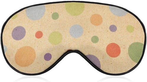 Colorful Polka Dot Pattern Eye Sleep Mask, Super Soft Eye Masks with Adjustable Strap, Ultimate Sleeping Aid, Blindfold, Relax & Relieve Your Fatigue, Puffy Eyes