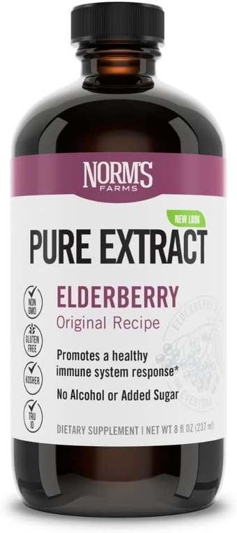 American Elderberry Extract - Pure Concentrate for Immune Support Made with Berries - Vegan, Gluten Free, Non-GMO - 8 Oz. Bottle