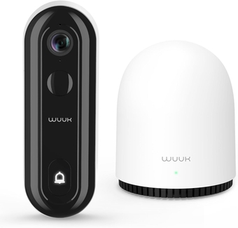 2K Doorbell Camera, Video Doorbell Wireless/Wired, Homebase Supports Up to 8 Cams, No Subscription, 2.4/5 GHz WiFi, 32G Local Storage, Human Detection, Work with Alexa, Google Home, IFTTT