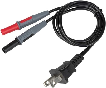 69357 AC Outlet Plug to Banana Plug, for use with   Cat. No. ET450 or any Meter with Banana-Type Connectors