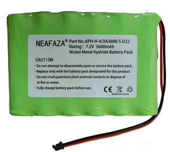 6PH-H-4/3A3600-S-D22 7.2V 3600mAh Ni-MH Battery Compatible with DSC IMPASSA SCW9057 SCW9055 ADT SCW9057G-433 Wireless Security System Alarm Panel