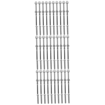30 Sets Wire Rope Connector Swage End Terminal Cable Railing Kit Swage Tensioner Stair Railing Cable Tensioner Deck Railing Kit Deck Railing Hardwares Thread Stainless Steel
