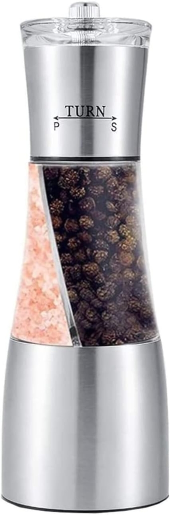 Dual Purpose Black Pepper Grinder Manual Stainless Steel Grinder For High-end Western Restaurants Household