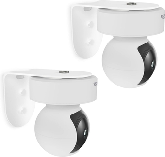 Metal Wall Mount for Kasa Indoor Pan/Tilt Smart Security Camera, Upside Down or Upright Your Camera on Any Wall You Want, Get Any Viewing Angles (NOT Included Camera) (Pack of 2)
