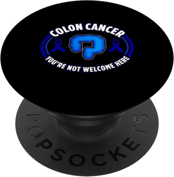 Colon Cancer Awareness Colon Cancer Survivor Cancer Fighter PopSockets Swappable PopGrip