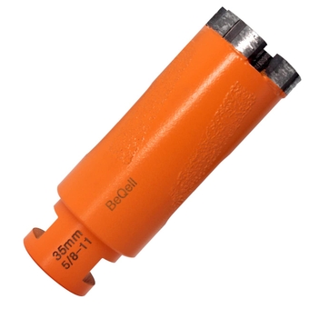 Diamond Core Drill Bit, 1 3/8 Inch Laser Welded 5/8-11 Thread Dry Granite Hole Saw for Marble Solid Block Stone Reinforced Concrete Quartz Countertop Hole Drilling(35mm)