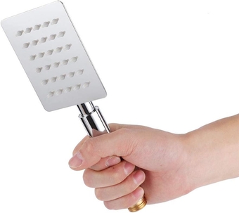Shower Head Hand Held Rainfall Shower Head Set G1/2in Thread High Pressure Square Shower Sprayer for Bath Showering System(1#)