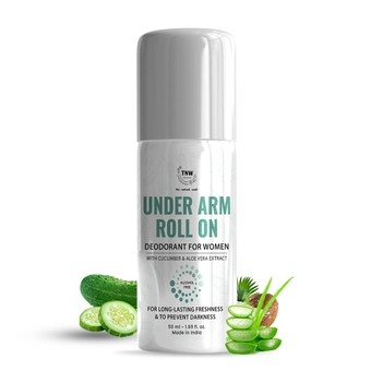 Underarm Roll-On Deodorant For Women| Reduces Odor & Controls Excessive Sweat and Lighten Dark Underarms Area & Keep It Clean & Fresh Upto 12 Hours For Long-Lasting Freshness 50ml