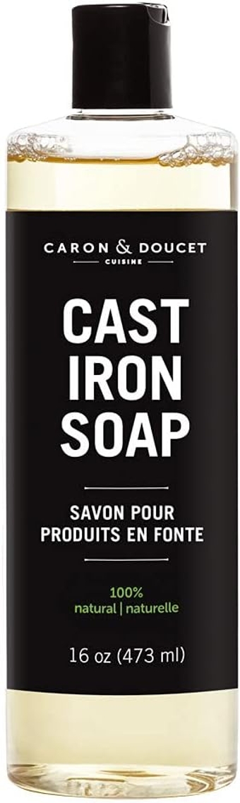 &  - Cast Iron Cleaning Soap | 100% Plant-Based Castile & Coconut Oil Soap | Best for Cleaning, Restoring, Removing Rust and Care Before Seasoning.