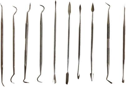 ARTIST'S  100 Piece Stainless Steel Assorted Pick Set | Durable & Sterilizable | Ideal for Dental Use, Clay Sculpting, Woodworking & Scrapbooking