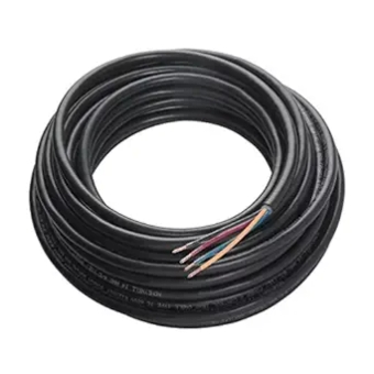DuctlessAire 4 Conductor Control Cable - 14/2 AWG - Color Coded & Black Exterior Jacket Marine Wires - UL Listed Flexible Cord for Mini Split Air Conditioner, HVAC, Heat Pumps Wiring & More (25 ft)