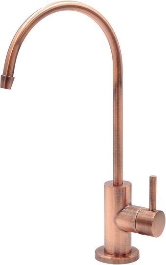 Express Water Modern Water Filter Faucet – Brushed Copper Faucet – 100% Lead-Free Drinking Water Faucet – Compatible with Reverse Osmosis Water Filtration Systems