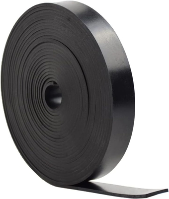 Solid Rubber Strips Neoprene Rubber Weather Stripping for Door Seals Under Bottom,Top, Sides, Not Include Sealant or Adhesive (W:1 in x T: 1/8 in x L: 25 Ft)