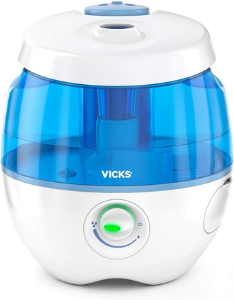 Sweet Dreams Cool Mist Humidifier, Blue, Medium Room, 1 Gallon Tank – Filter Free Cool Mist Humidifier for Baby and Kids Rooms with Light Up Display, Works with  VapoPads