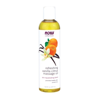 Refreshing Vanilla Citrus Massage Oil 8oz 8 Pack