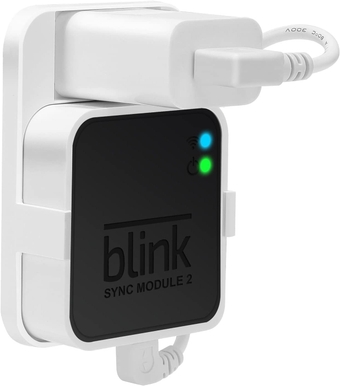 Outlet Wall Mount for Blink Sync Module 2,Save Space and Easy Move Mount Bracket Holder for Blink Outdoor Indoor Home Security Camera with Easy Mount Short Cable and No Messy Wires or Screw