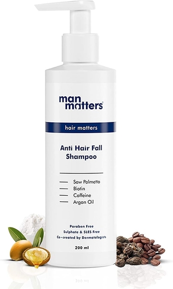 Double DHT Blocking Anti Hair Fall Shampoo for Men & Women with Saw Palmetto, | No Side Effects, Sulphate Free Formula | 200 ml
