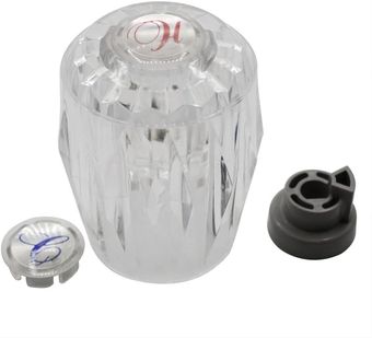 4402586 Large Acrylic T/S Handle for Valley II Faucets with Hold and Cold Buttons, Replaces Danco 46497 & BrassCraft SH5667