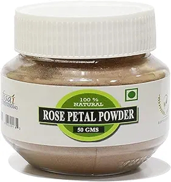 DA RAINTECH HERBALS Pure & Natural Double Filtered Rose Petal Powder for Skin, Face Pack Mask for Fairness, Tanning & Glowing Skin (100 Gram)