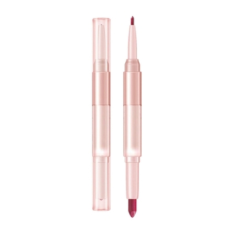 Lipliner Double Head Lip Pen Makeup Lipstick Lip Stain Lip Gloss Non-Sticky Lip Color Long Lasting Waterproof Not Easy To Fall Off No Transfer Full Coverage Highly Pigmented Buy Again Orders