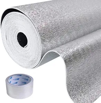 3MM Heat Shield Reflective Foam CORE Insulation Radiant Barrier W/ Tape (16X100)