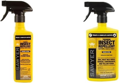 SP649 Premium Permethrin Clothing Insect Repellent Trigger Spray, 12-Ounce & SP657 Premium Permethrin Insect Repellent for Clothing, Gear & Tents, Trigger Spray, 24-Ounce