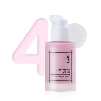 No.4 Collagen 73% Pudding Serum | Wrinkle Care, Aging Dull Skin, Elastin, Hyaluronic Acid, Niacinamide | Korean Skin Care for Face, 1.69 fl oz
