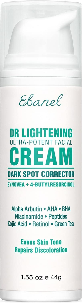 Dark Spot Remover for Face Peel Skin Brightening Cream Melasma Hyperpigmentation Treatment Sun Spot Age Spot Freckle Remover Fade Cream, Synovea, 4-Butylresorcinol, Niacinamide, Glutathione
