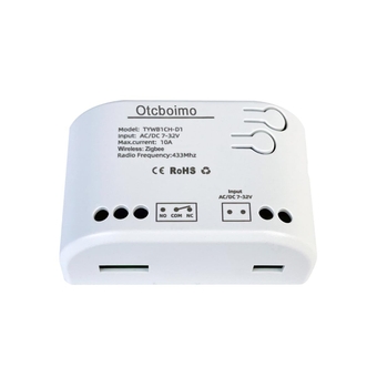 Smart Relay Switch Module, Zigbee WiFi Wireless Garage Door Opener 1CH AC/DC 7-32V/USB 5V Remote Control Switch Dry Contact Momentry Switch Compatible with Alexa and Google Home